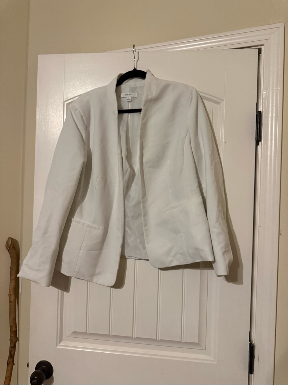 Nine West White Open-Front Women's Blazer